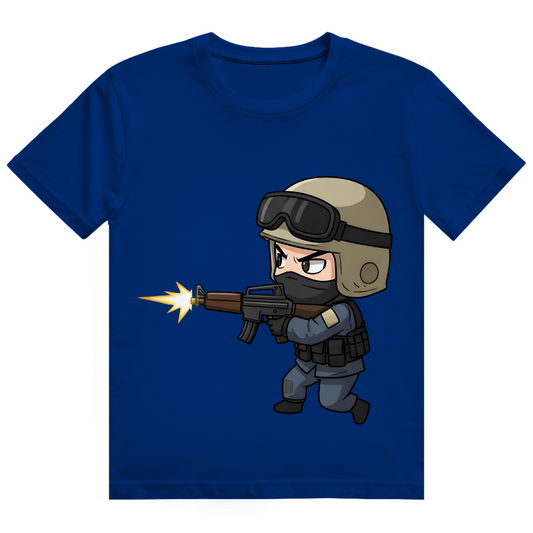 Herren Heavy Cotton T-Shirt Special Forces CSGO Chibiki Counter Strike