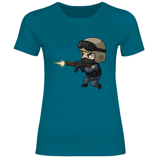 Damen T-Shirt Special Forces CSGO Chibiki Counter Strike