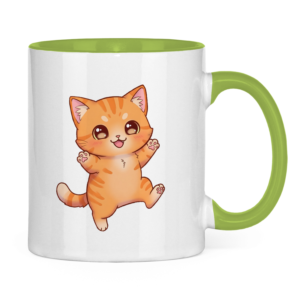 Tasse zweifarbig kitty cat brownie