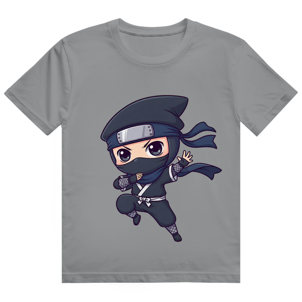 Herren Heavy Cotton T-Shirt Ninja Chibiki Shinobi