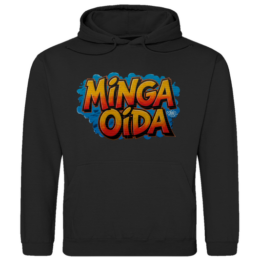 Herren Hoodie Minga Oida Grafitti