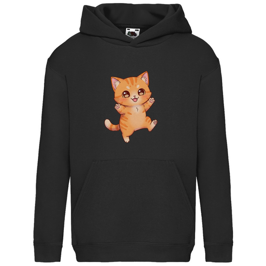 Kids Basic Hoodie kitty cat brownie