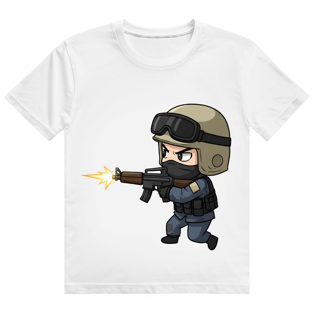 Herren Heavy Cotton T-Shirt Special Forces CSGO Chibiki Counter Strike