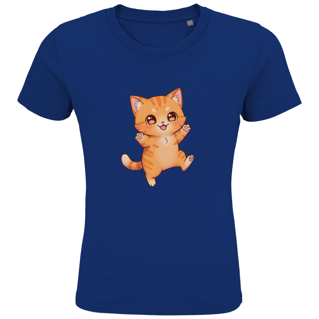 Kids Premium Organic T-Shirt kitty cat brownie