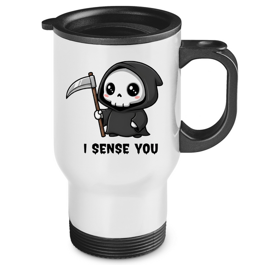 Edelstahl-Thermobecher Reaper chibi Sensenmann
