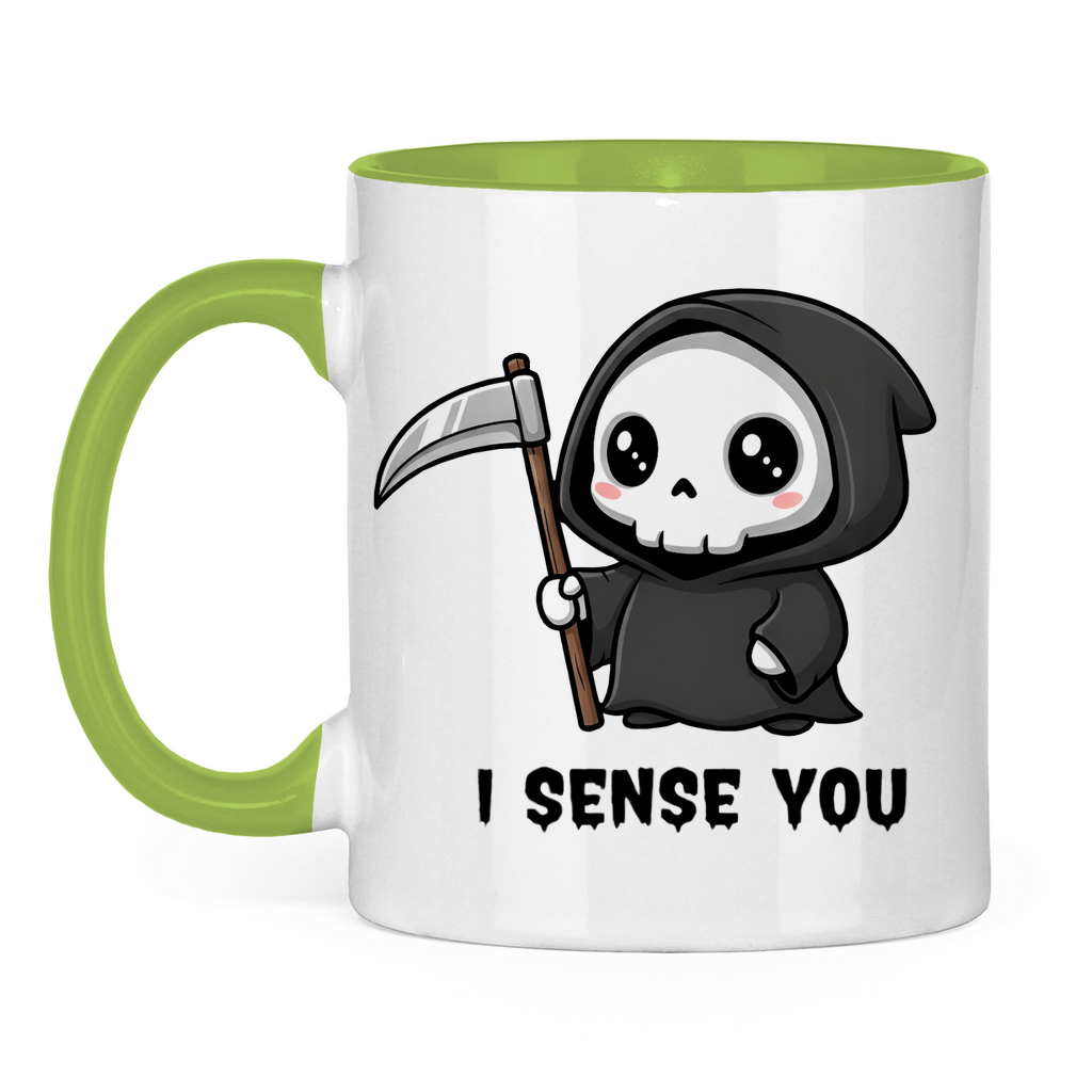 Tasse zweifarbig Reaper chibi Sensenmann