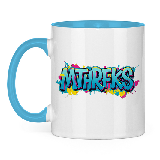 Tasse zweifarbig MTHRFKS