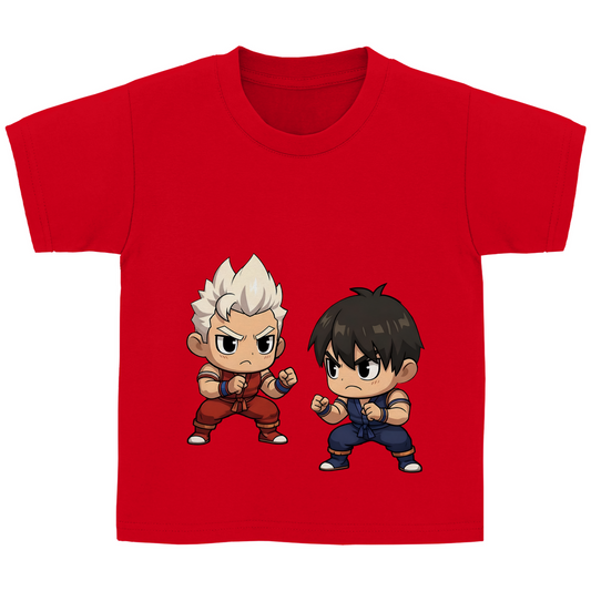 Kinder Basic T-Shirt street fighter mma martial arts chibiki