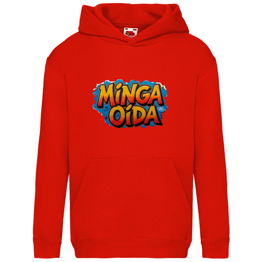 Kids Basic Hoodie Minga Oida Grafitti
