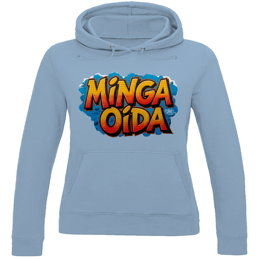 Damen Hoodie Minga Oida Grafitti