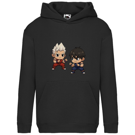 Kids Basic Hoodie street fighter mma martial arts chibiki