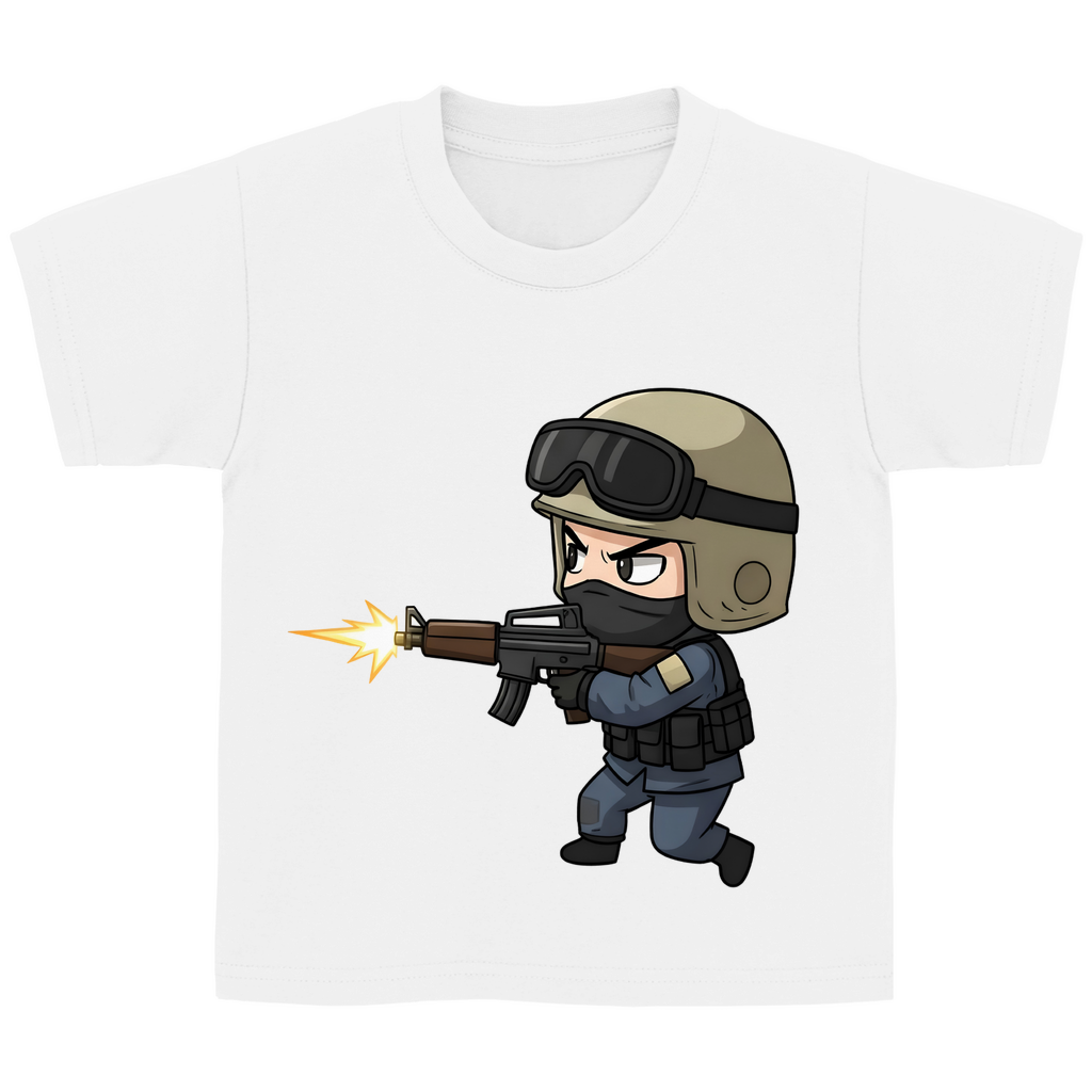 Kinder Basic T-Shirt Special Forces CSGO Chibiki Counter Strike