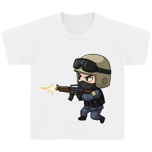 Kinder Basic T-Shirt Special Forces CSGO Chibiki Counter Strike