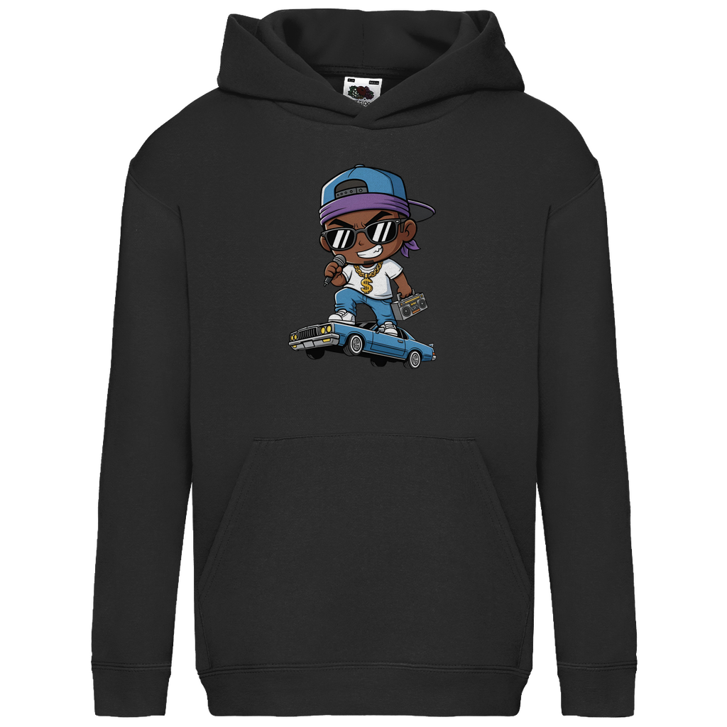 Kids Basic Hoodie Gansta Rap Parody - Westcoast inspired comic