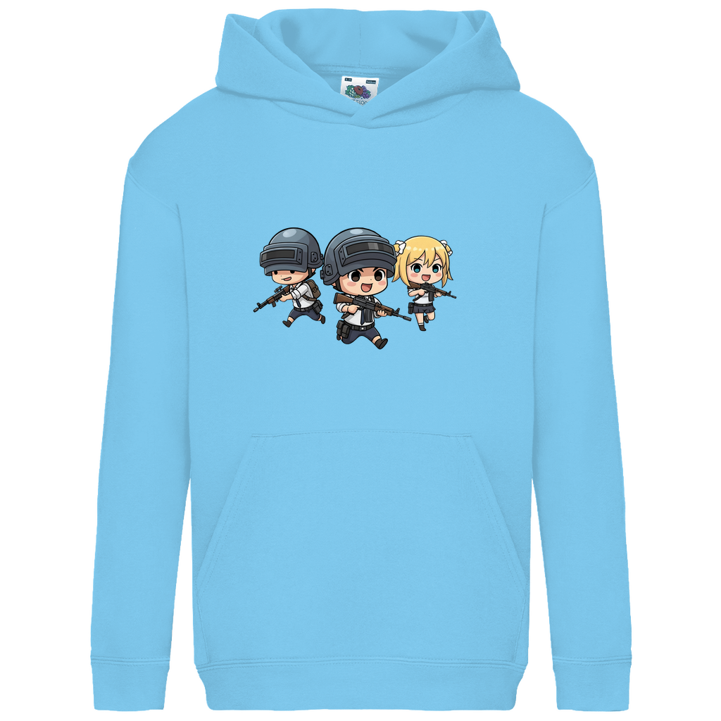 Kids Basic Hoodie Battle Royal PUBG Chibiki