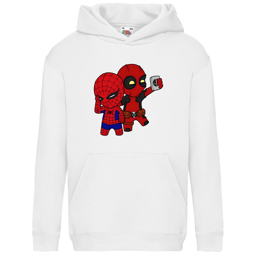 Kids Basic Hoodie Spidey Deadpool Chibiki