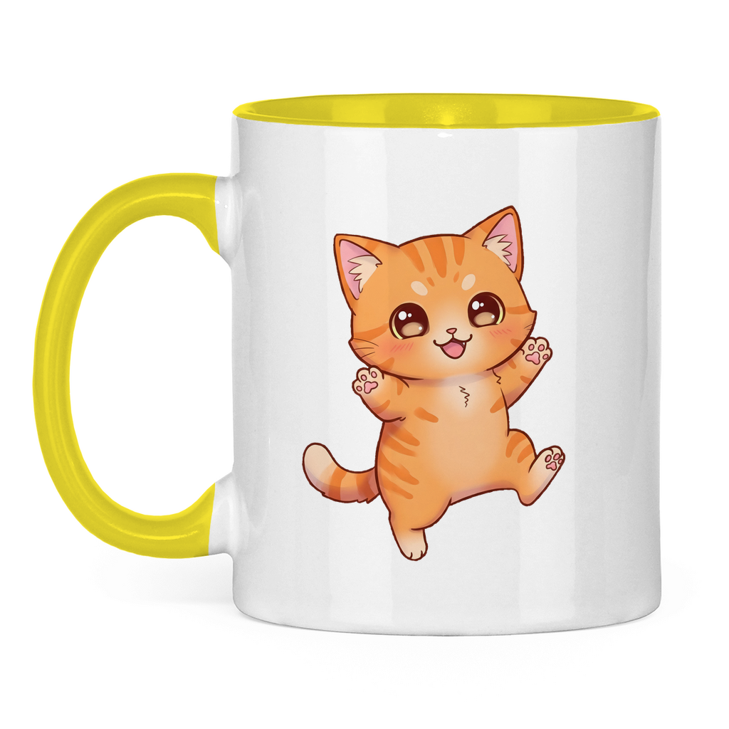 Tasse zweifarbig kitty cat brownie