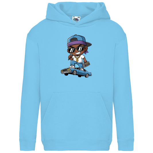 Kids Basic Hoodie Gansta Rap Parody - Westcoast inspired comic