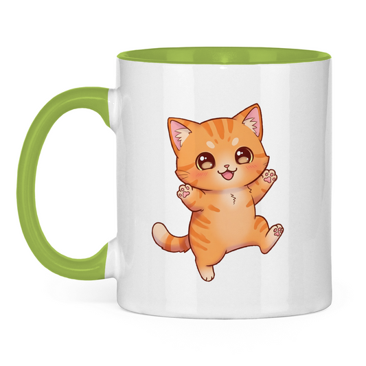 Tasse zweifarbig kitty cat brownie