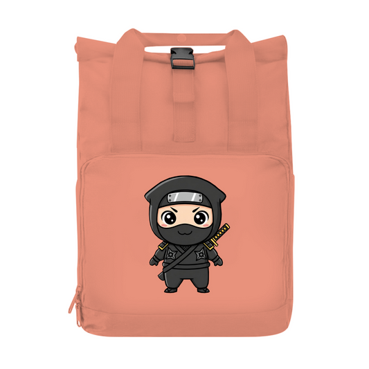 Rucksack mit Seitentasche Ninja Chibiki Shinobi black