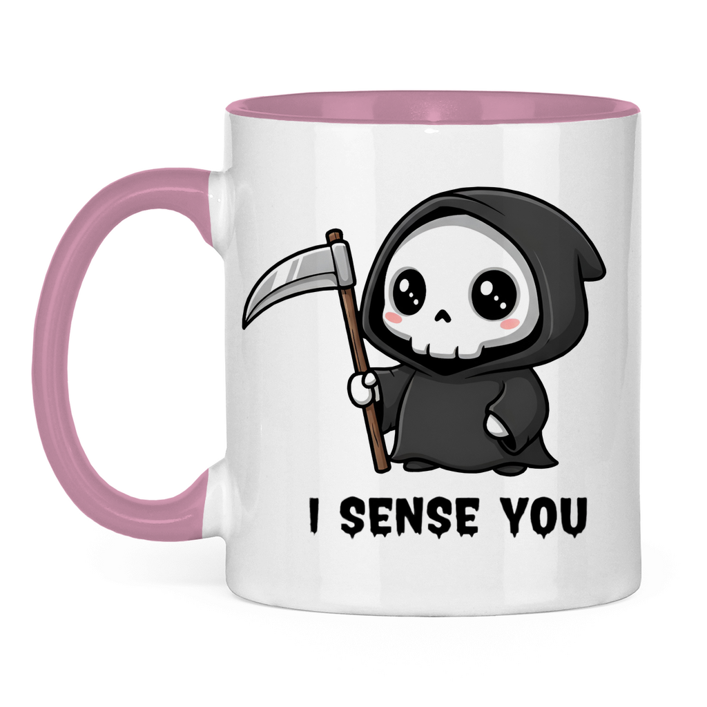 Tasse zweifarbig Reaper chibi Sensenmann