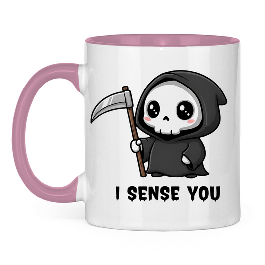 Tasse zweifarbig Reaper chibi Sensenmann