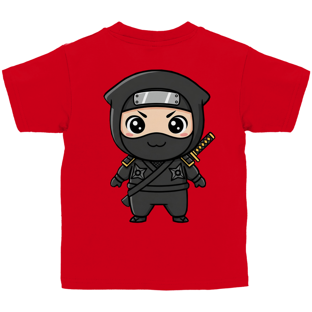 Kinder Basic T-Shirt Ninja Chibiki Shinobi black