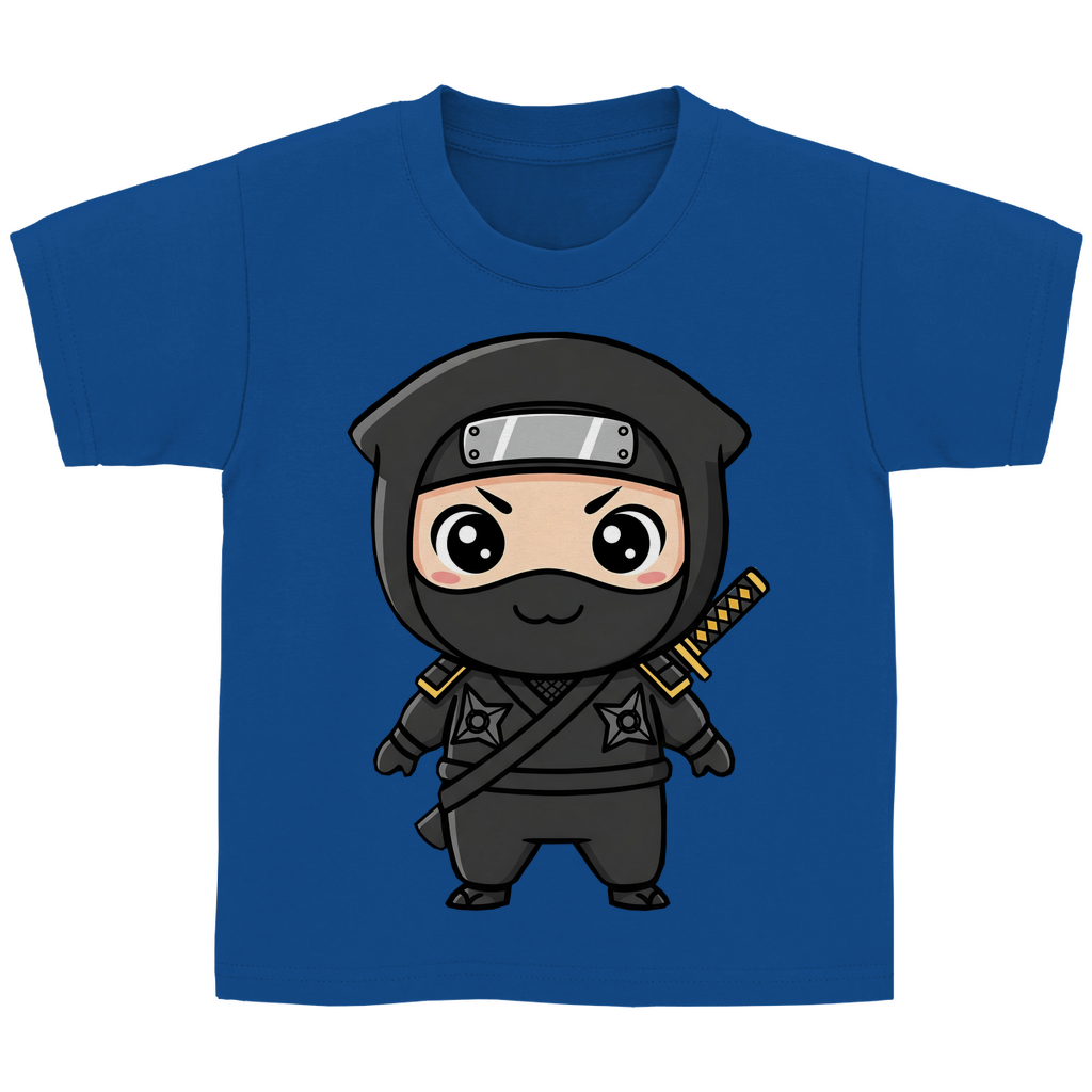 Kinder Basic T-Shirt Ninja Chibiki Shinobi black