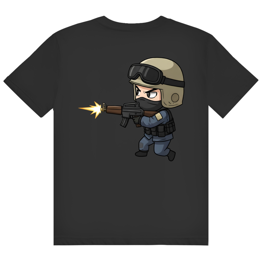 Herren Heavy Cotton T-Shirt Special Forces CSGO Chibiki Counter Strike