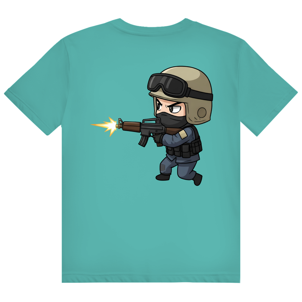 Herren Heavy Cotton T-Shirt Special Forces CSGO Chibiki Counter Strike