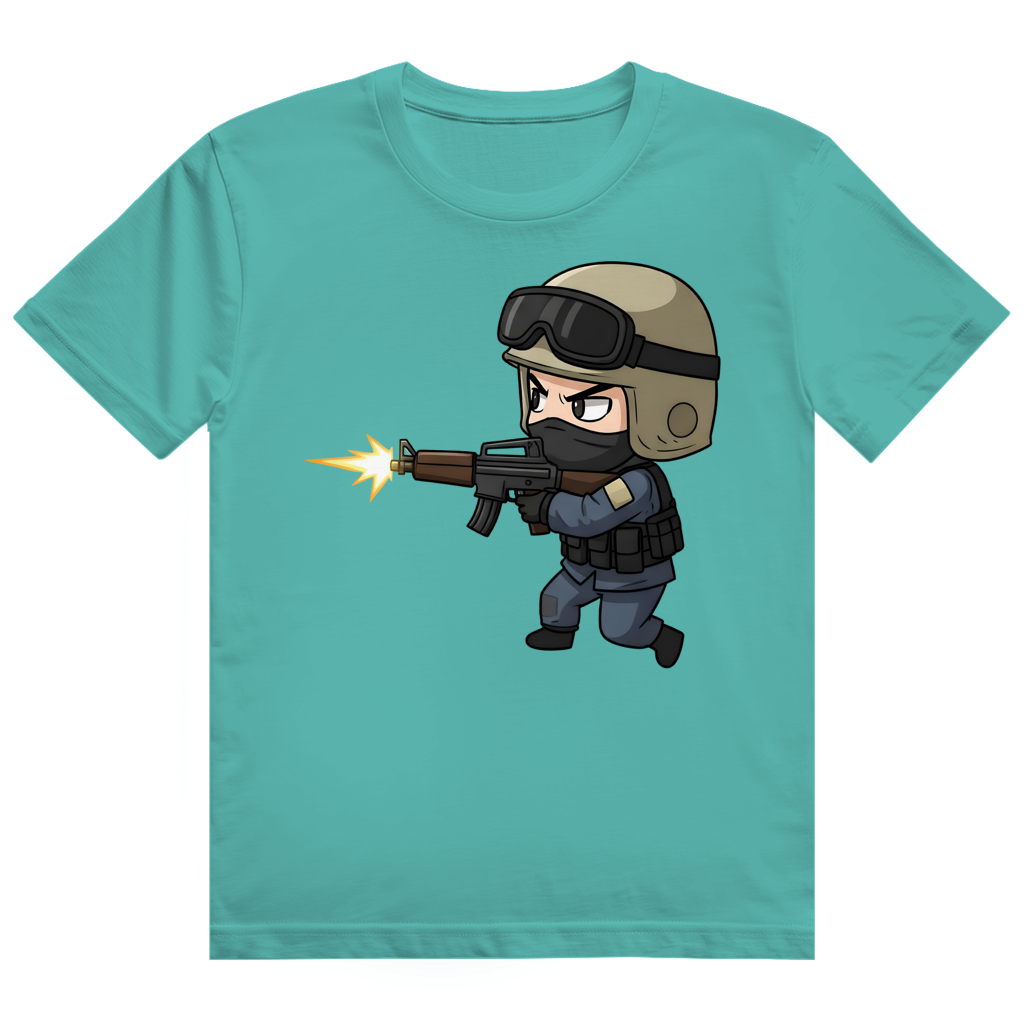 Herren Heavy Cotton T-Shirt Special Forces CSGO Chibiki Counter Strike