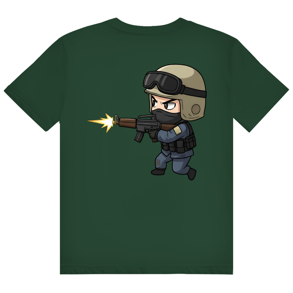 Herren Heavy Cotton T-Shirt Special Forces CSGO Chibiki Counter Strike