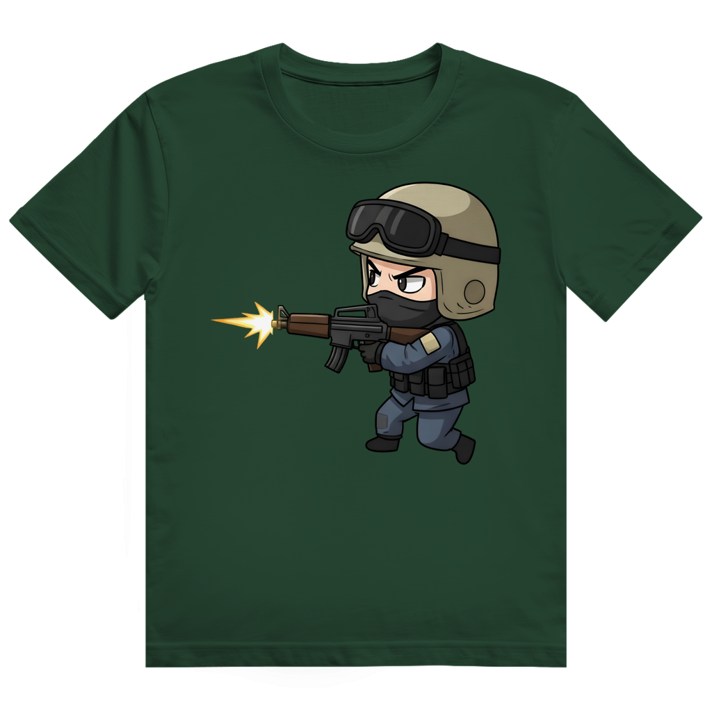 Herren Heavy Cotton T-Shirt Special Forces CSGO Chibiki Counter Strike