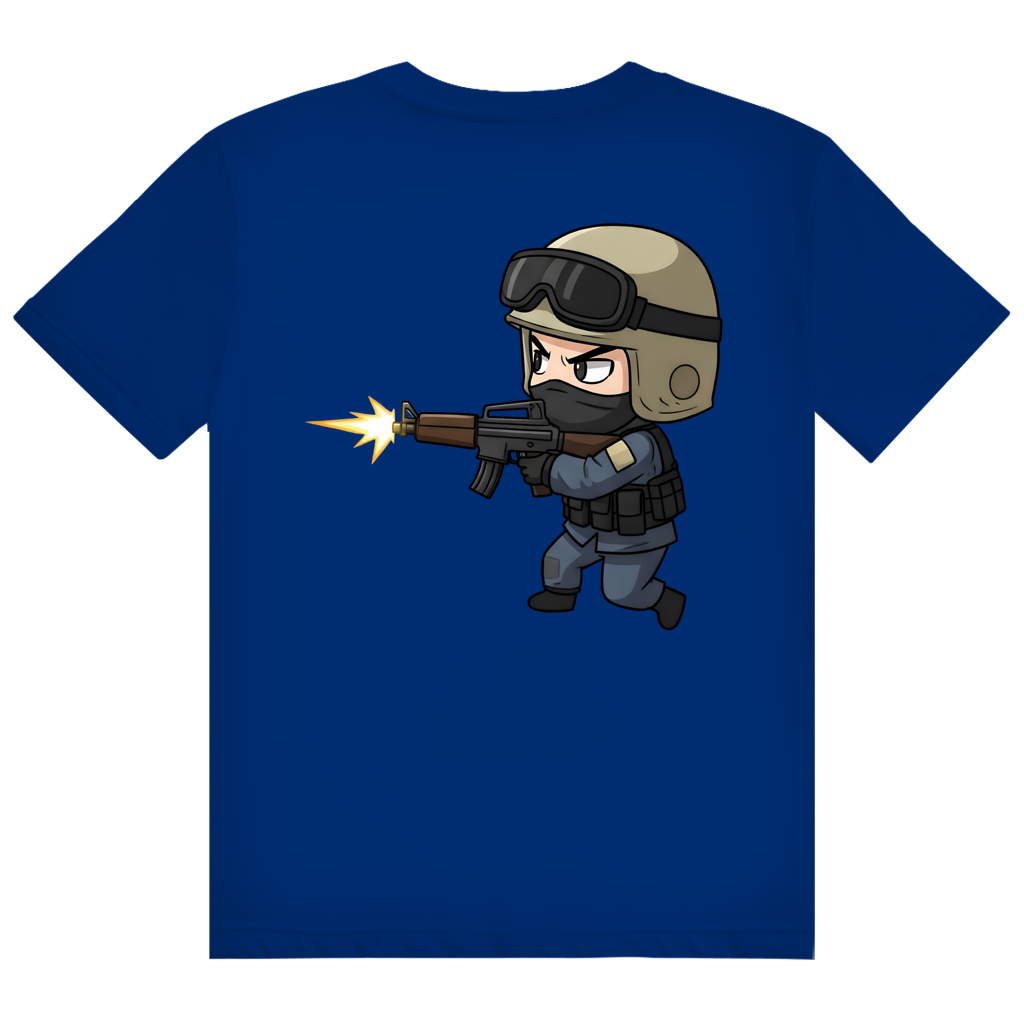 Herren Heavy Cotton T-Shirt Special Forces CSGO Chibiki Counter Strike