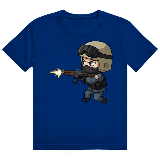 Herren Heavy Cotton T-Shirt Special Forces CSGO Chibiki Counter Strike