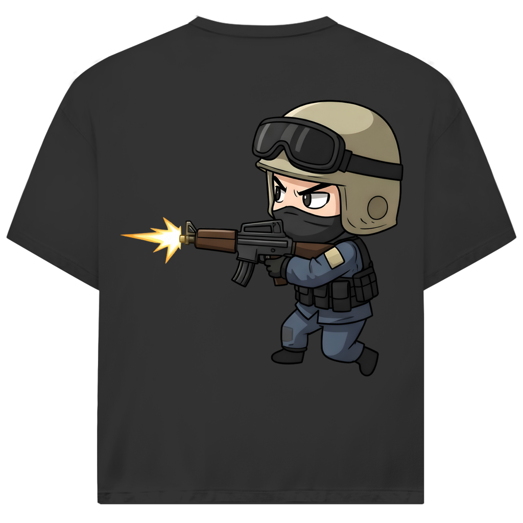 Jack and Jones Oversize T-Shirt Special Forces CSGO Chibiki Counter Strike