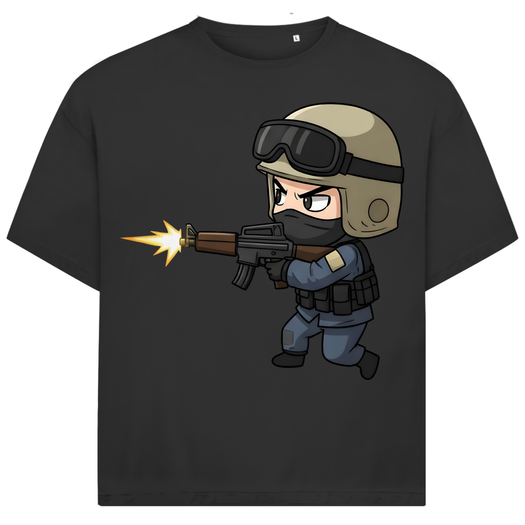 Jack and Jones Oversize T-Shirt Special Forces CSGO Chibiki Counter Strike