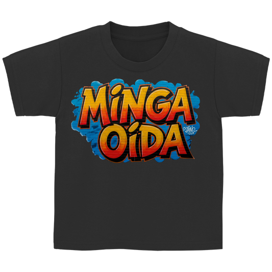 Kinder Basic T-Shirt Minga Oida Grafitti
