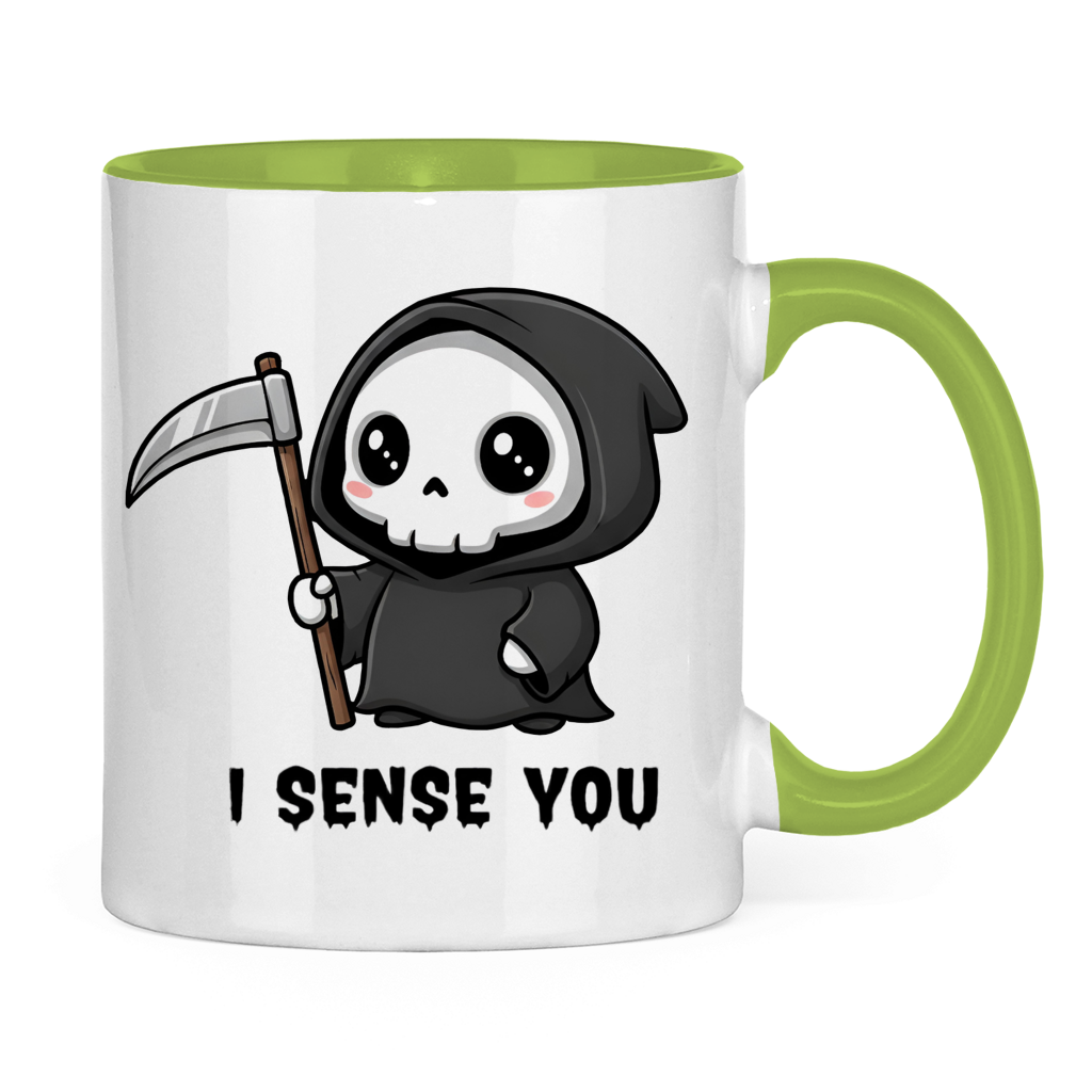 Tasse zweifarbig Reaper chibi Sensenmann