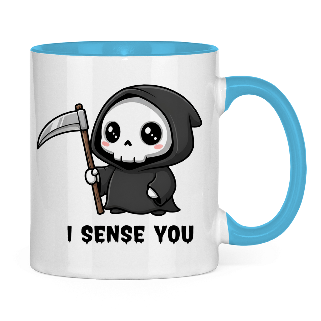 Tasse zweifarbig Reaper chibi Sensenmann