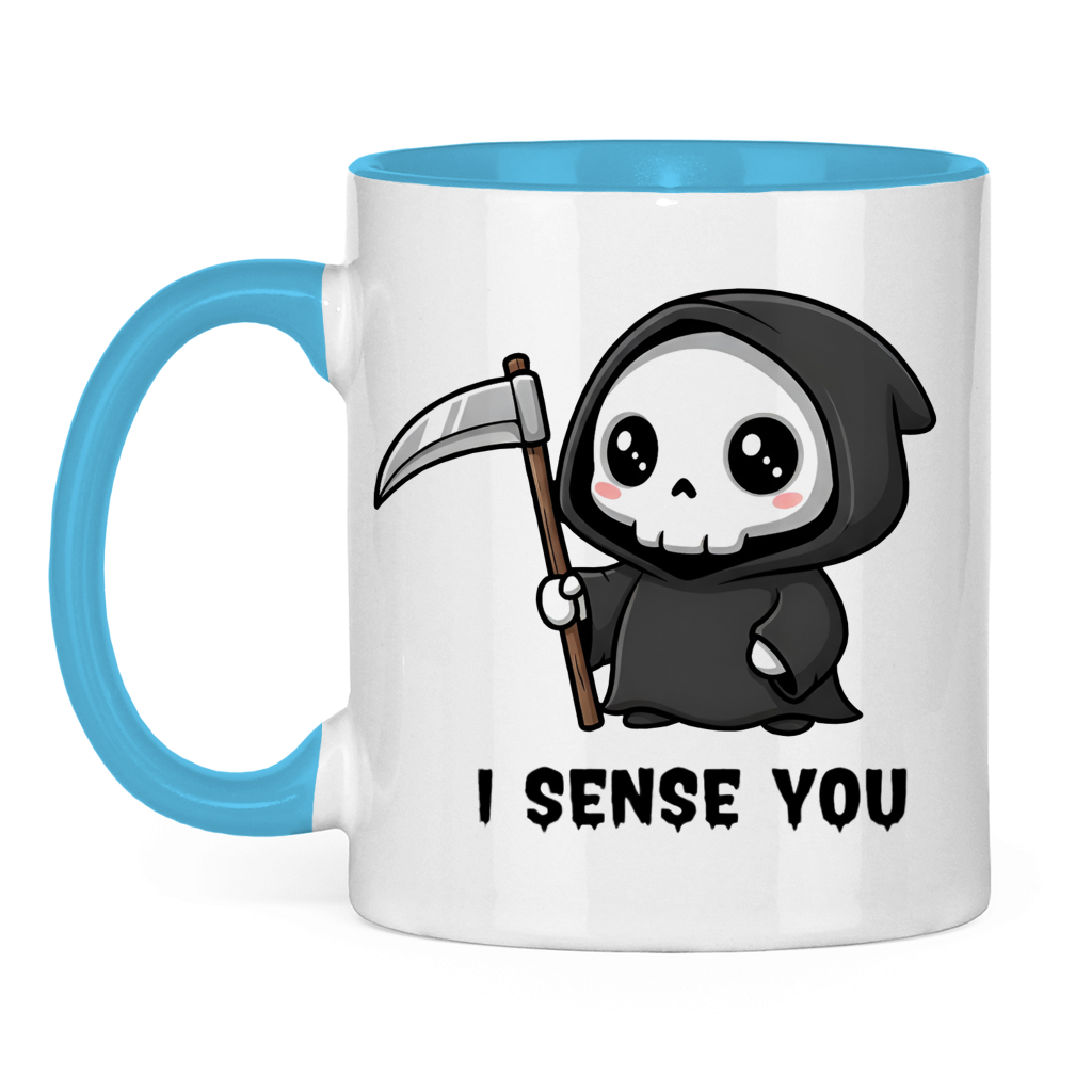 Tasse zweifarbig Reaper chibi Sensenmann