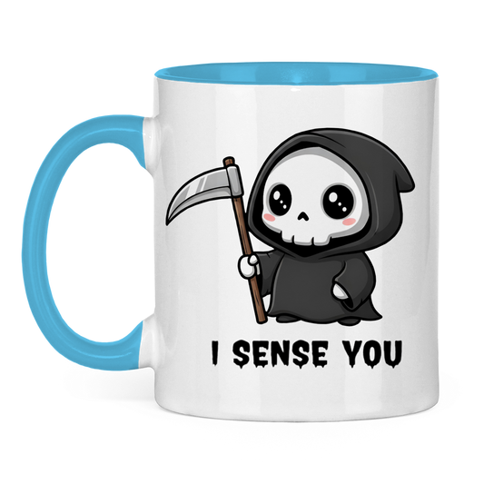 Tasse zweifarbig Reaper chibi Sensenmann