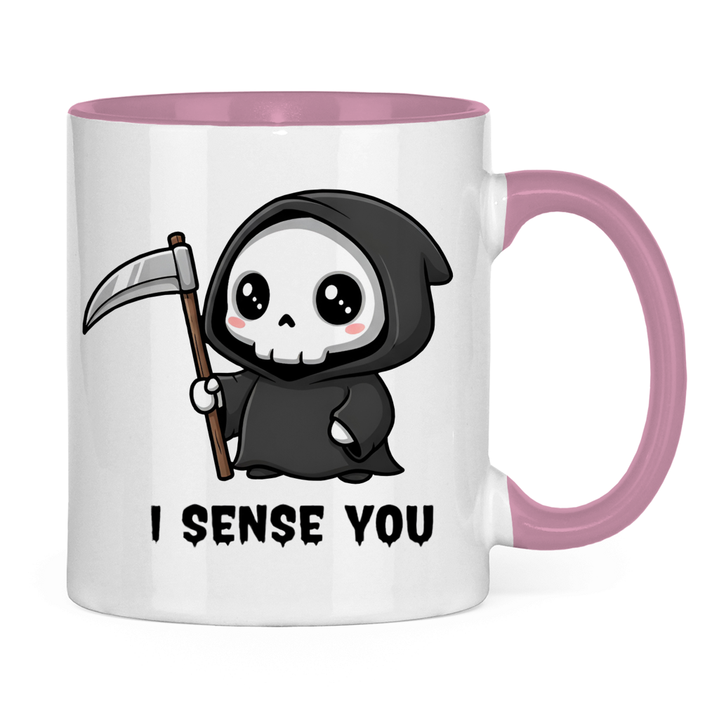 Tasse zweifarbig Reaper chibi Sensenmann
