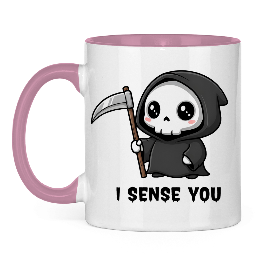 Tasse zweifarbig Reaper chibi Sensenmann
