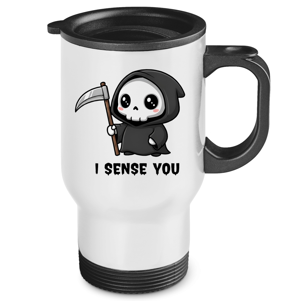 Edelstahl Thermobecher Reaper Chibi Sensenmann Kaffeebecher Becher Tasse Outdoor