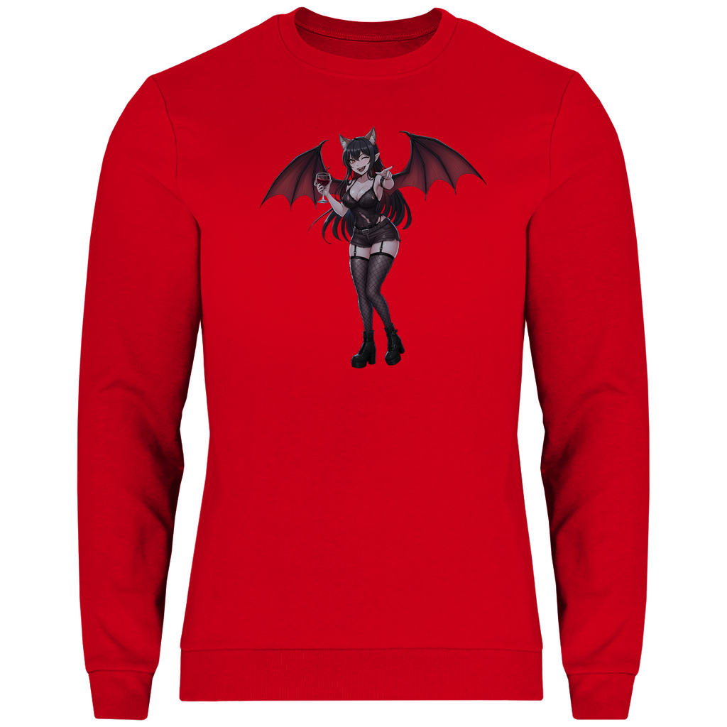 Herren Sweatshirt cute vampire emo girl kawaii manga anime style
