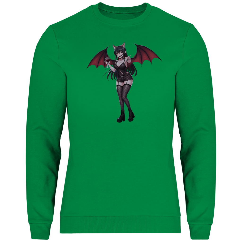 Herren Sweatshirt cute vampire emo girl kawaii manga anime style