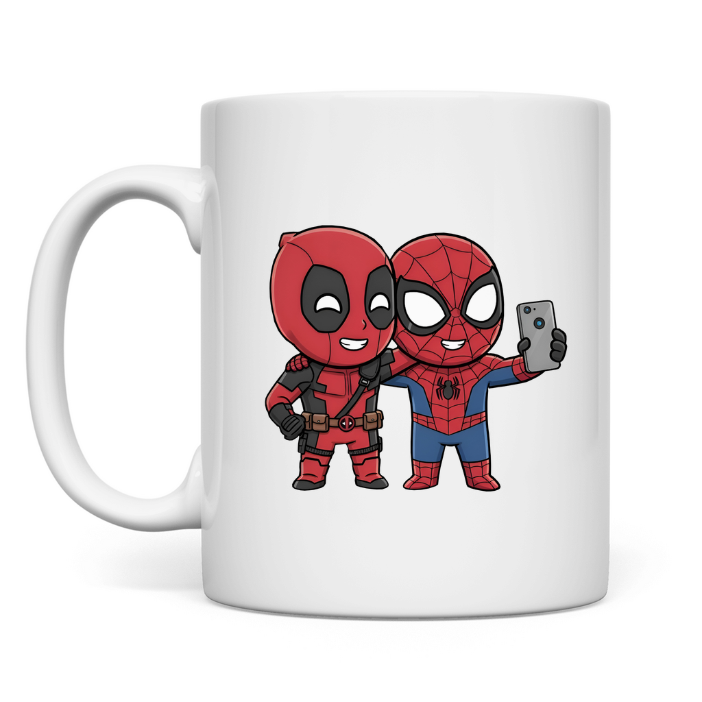 Tasse spidy dead pool manga chibi style