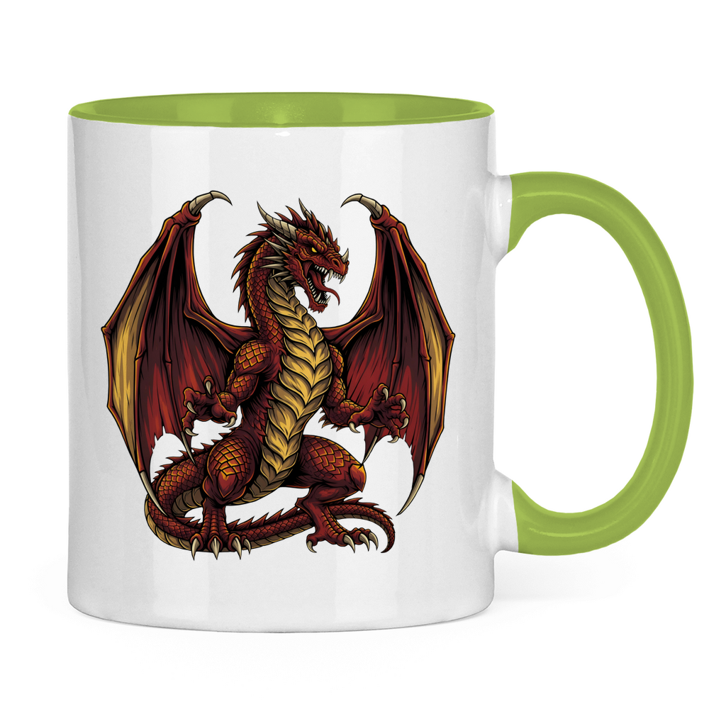 Tasse zweifarbig Red Dragon _ Roter Drache