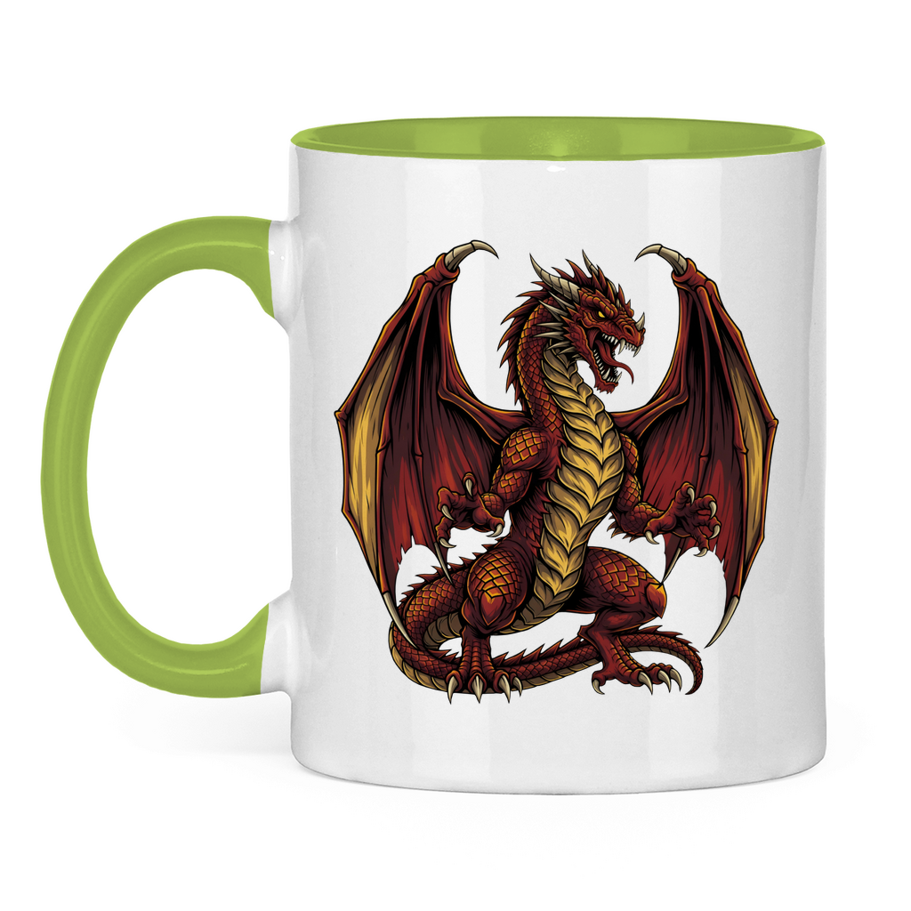 Tasse zweifarbig Red Dragon _ Roter Drache